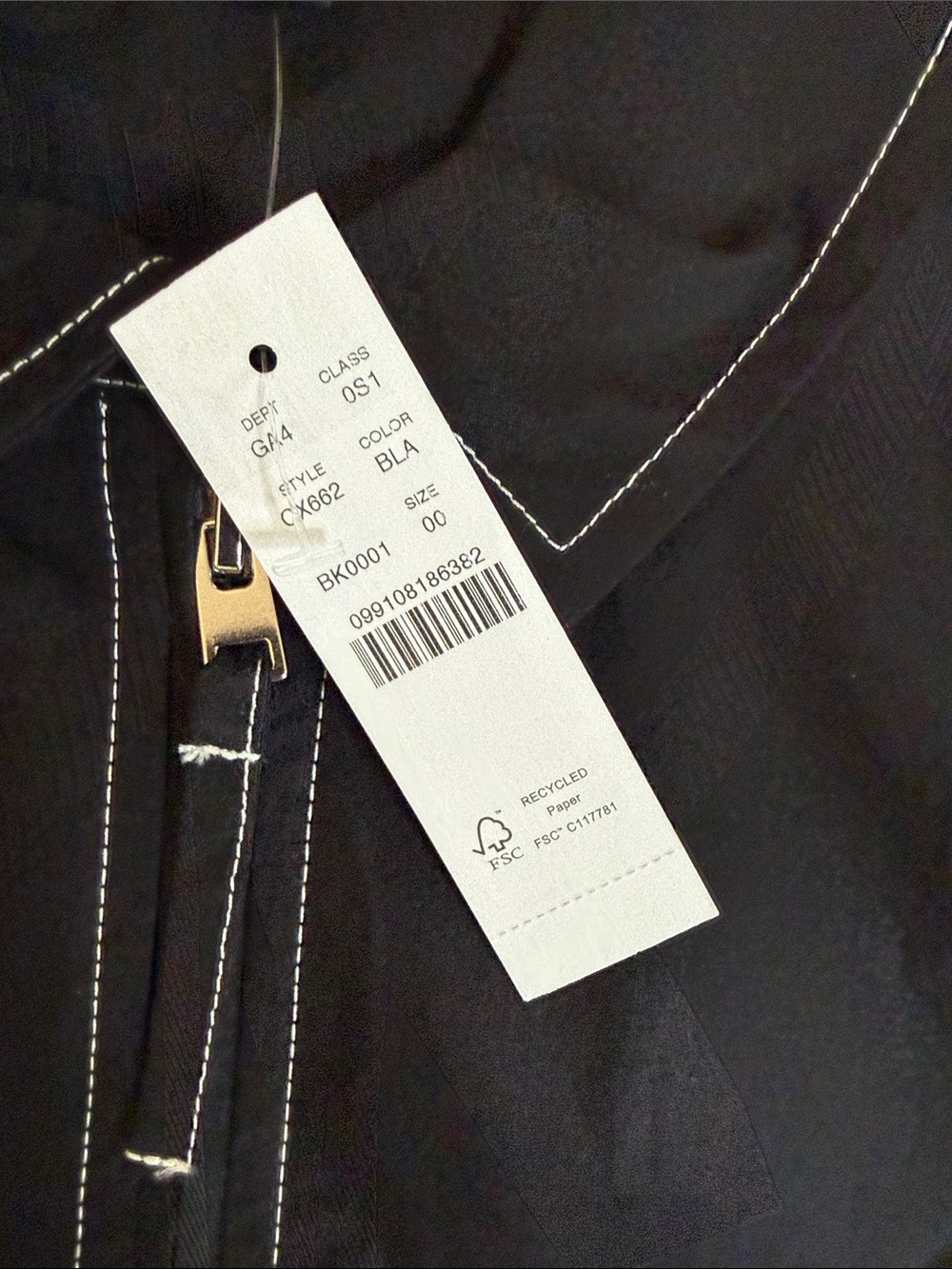J. Crew Black Short Sleeve Zip-Front Fit-and-Flare Dress - Picture 5 of 7